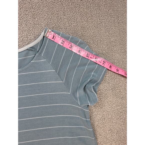 Free Fly Apparel Dockside Striped T-Shirt Dress Bamboo Casual Leisure Small - Picture 6 of 7